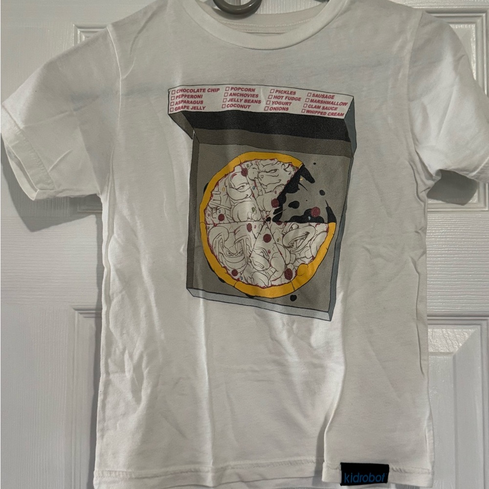 Kid Robot X Teenage Mutant Ninja Turtles Kids T-shirt limited edition Pizza TMNT